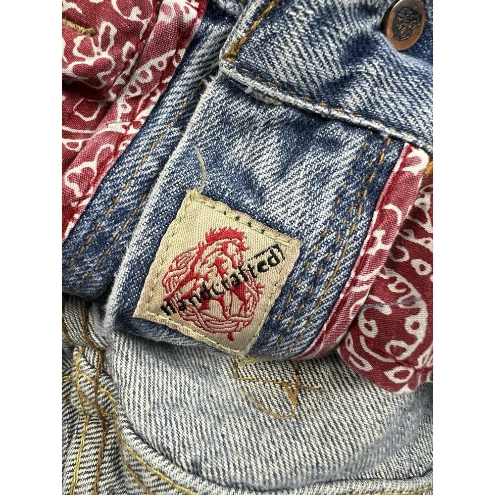 Unionbay Jeans Mens 34x32 Blue Denim Y2K Hong Kong Distressed Straight Leg - Picture 11 of 12